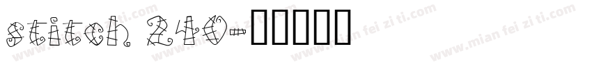stitch 240字体转换
